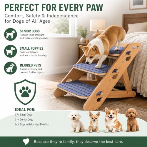 2-in-1 Convertible Dog Ramp & Stairs for Bed/Couch/Sofa - Image 6