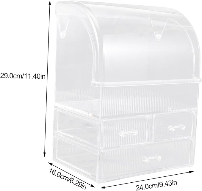 Acrylic Makeup Organizer Box Drawers Desk Organizer Cosmetic Storage Bins