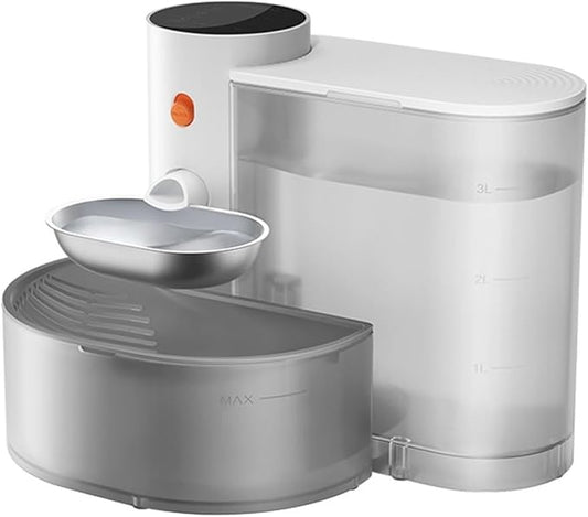 cat Water Feeder, Smart Dump Cat Water Dispenser Running Rechargeable Automatic Dispenser for Pet Dogs,pet Supplies(Gray)