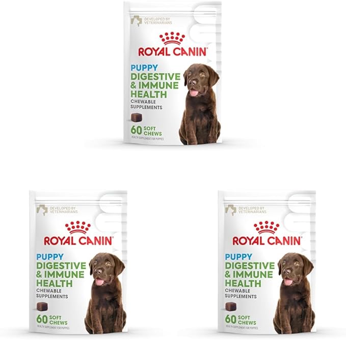 Royal Canin Puppy Supplement Soft Chews for Immunity & Digestion, 60 Count (Pack of 3)