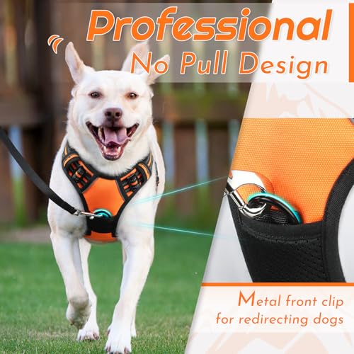 Eagloo Dog Harness for Large Dogs, No Pull Pet Vest with 2 - Image 3
