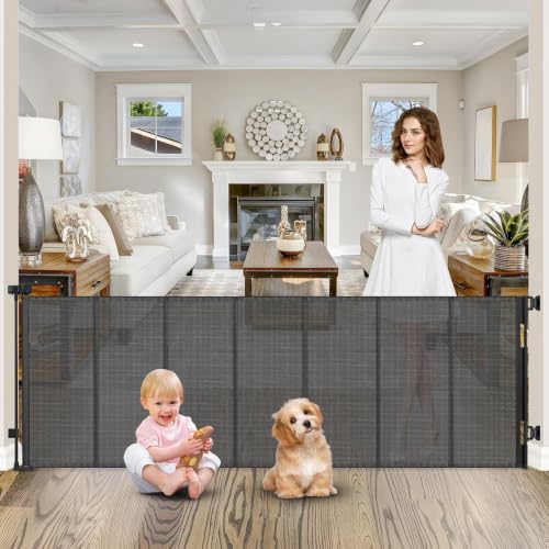 Reinforced Bottom 120 Inch Retractable Baby Gates Extra - Image 2