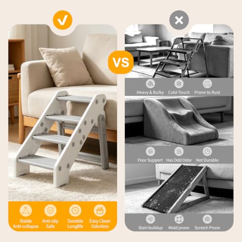 Gupamiga Foldable Dog Stairs,Pet Steps for Bed - Image 4