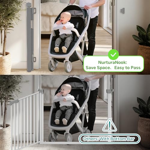 236 Inch Extra Wide Retractable Baby Gate,Mesh Baby Gate - Image 4