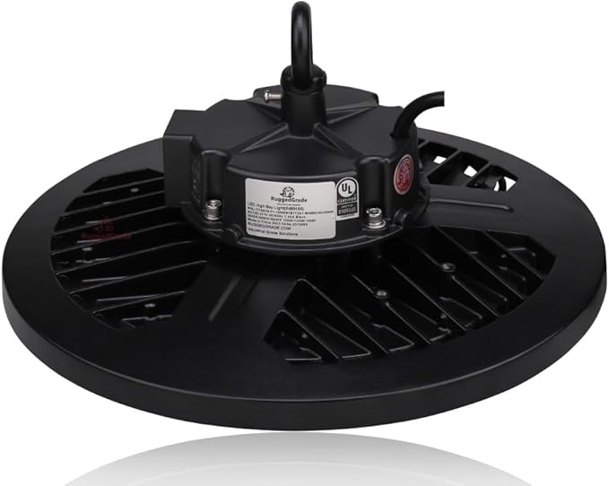 RuggedGrade 100W - Titan VI Series LED High Bay UFO with Motion Sensor - 16,500 Lumens - Color Selectable 3000K/4000K/5000K - Indoor LED Light - DLC 5.1 Premium