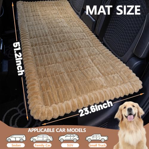 Dog Car Seat Waterproof Bed Cover Back Seat Brown 23.6”x51” - Image 5