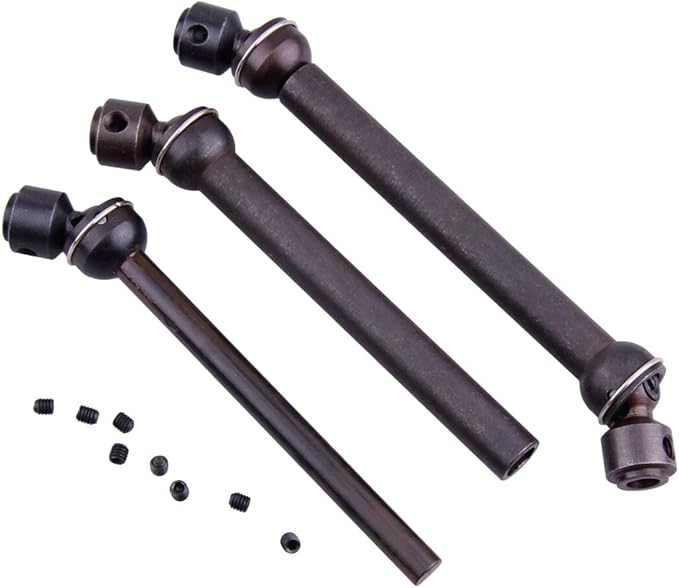Replacement Part for M.C 2 Set Hard Steel Universal Drive Shaft 110mm-150mm for SCX10 D90 RC4WD Crawler Built-in Anti-shedding