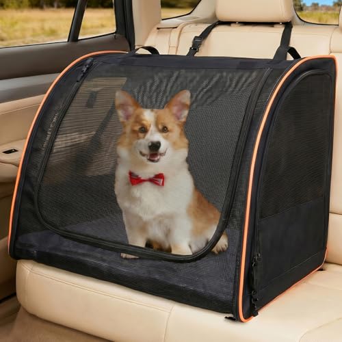 Dog Car Seat, Enclosed Carrier for Pets Travel Safety Dog - Image 2