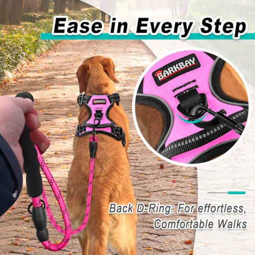 BARKBAY Dog Harness for Large dog No Pull 2 leash Clips Dog Vest - Image 4