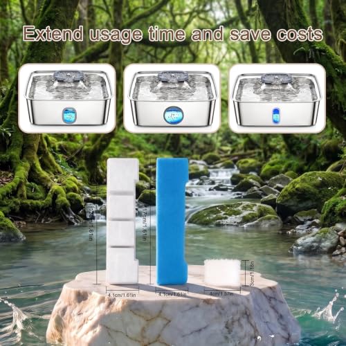 Pet Water Fountain Filter Replacement Kit, 12 Filters - Image 8