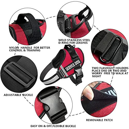 JSXD Dog Harness,No-Pull Service Dog Harness with Handle - Image 3