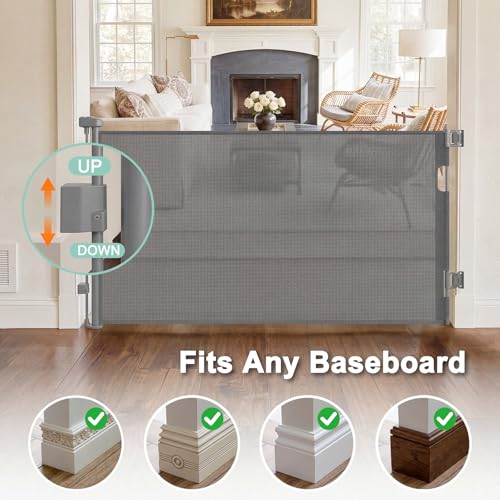 Retractable Dog Gate for Doorways, Indoor/Outdoor Safety - Image 7