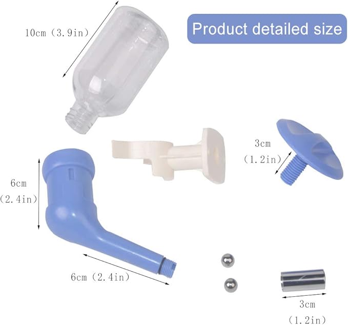 Andiker Dog Water Bottle for Crate, No-drip 350ml Dog Water Dispenser Adjustable and Detachable Installed on The Kennel Cage Water Bottle for Dogs and Puppy Drinking Water