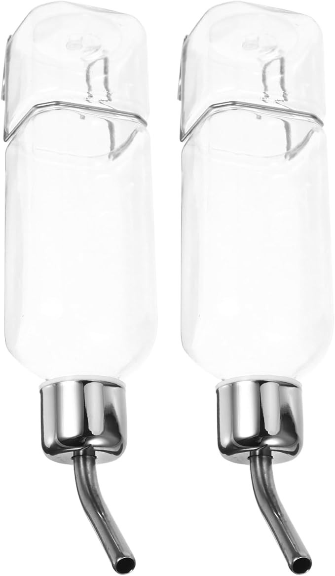 balacoo Hanging Water Dispenser for Dogs 9.84In Portable Automatic Pet Drinking Fountain Leak-Proof Water Bottle for Kennel Crate