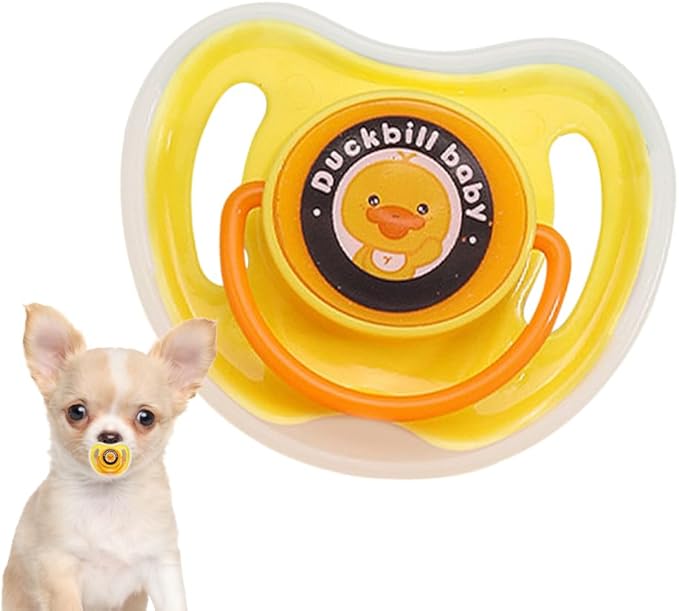 Dog Pacifier Chew – Silicone Bite Aid, Puppy Soother | Calming Training Toy Set, Lightweight Puppy Comfort Solution, Chew Toy for Medium Dog Relaxation