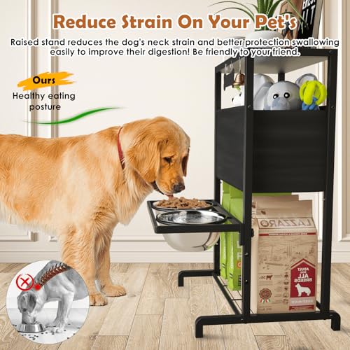 Elevated Dog Bowls: Height Adjustable Raised Dog Stand - Image 3