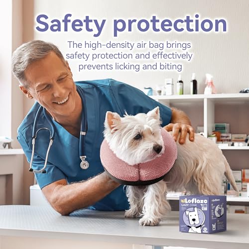 Loflaze Soft Inflatable Dog Cone Collar for Large Medium - Image 4