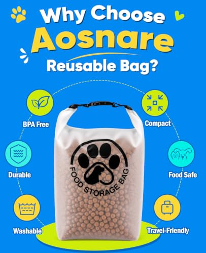 Pet Food Storage Bag for Travel - Transparent Leak-P | Travel Essentia - Image 5