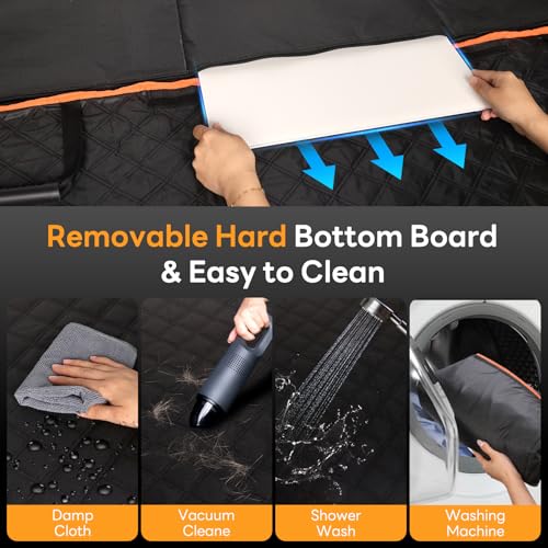 Dog Car Seat Cover for Back Seat Hard Bottom - Waterproof - Image 6