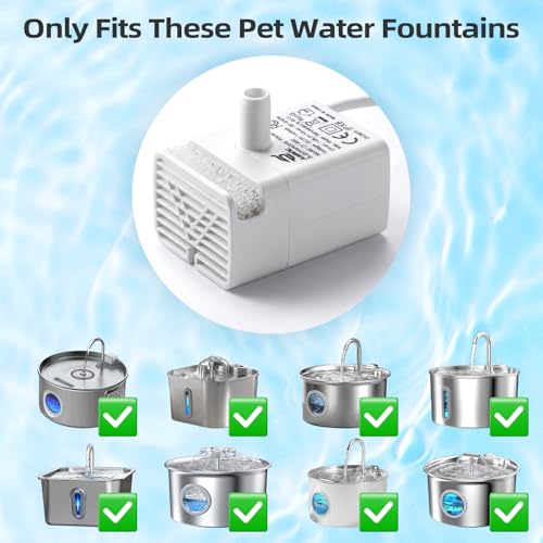 JY-830 Pet Water Fountain Replacement Pump,Ultra Quiet - Image 3