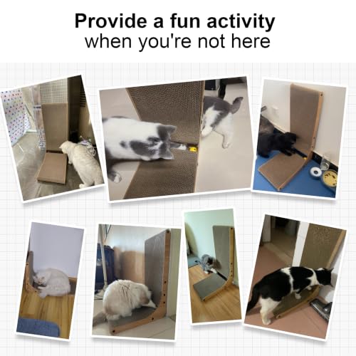 L-shaped cat scratcher for indoor cats - image 7