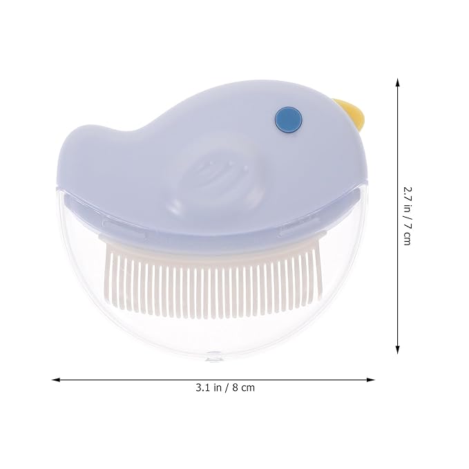 2pcs Pet Hair Remover Comb Set for Cats and Dogs, Dematting Grooming Brush with Fine Teeth, Portable Detangling Tool for Shedding Control and Knot Removal, Blue