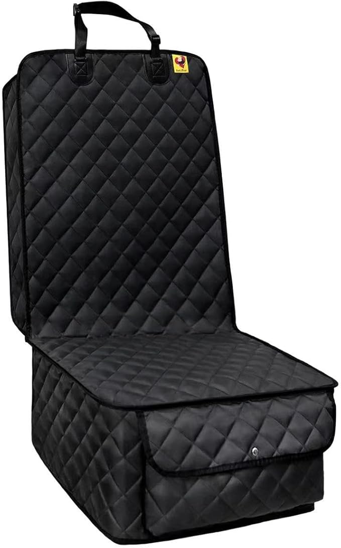 Deluxe Dog Seat Cover for Front Seat-More Durable Waterproof Front Seat Protector, High Heat Resistant and Nonslip Front Seat Cover for Dogs Kids, Universal Size