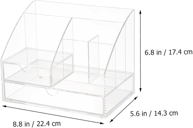 Acrylic Desk Organizer Drawer Multi-layer Storage Box for Makeup Office Supplies and Accessories Acrylic Design for Home and Office Use