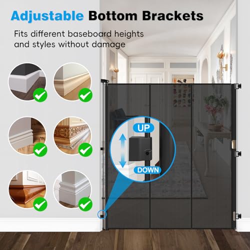 Reinforced 65" Extra Tall Pet Gate for Doorway | Pet Essentials - Image 8
