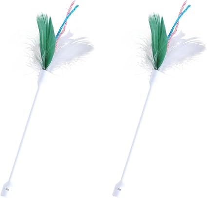 Gardner Pet 2 Pcs Feather Attachment Refills for The Down Part of Hide and Seek Cat Toy