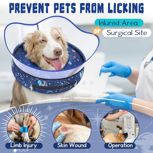 Elevated Inflatable Dog Cone Collar to Stop Licking, Dog - Image 3