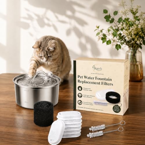Cat Water Fountain Filter replacement, 32 Pack Cat | Pet Essentials - Image 3