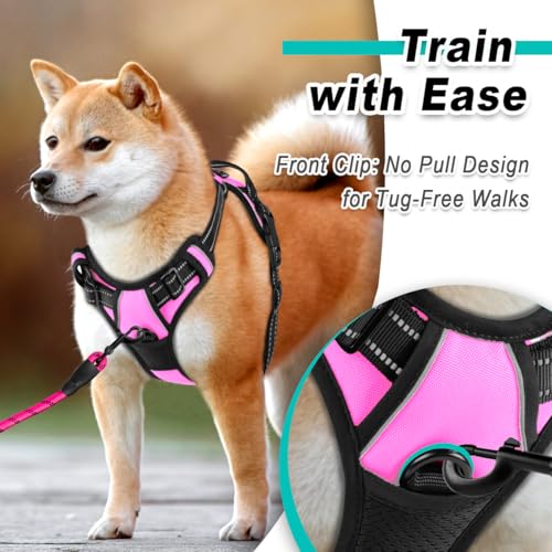 BARKBAY Dog Harness for Large dog No Pull 2 leash Clips Dog Vest - Image 3