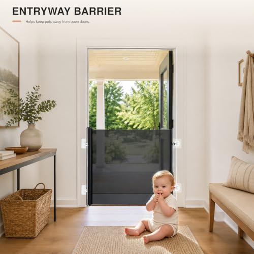 Retractable Indoor Dog Gate, No‑Drill Mesh Pet Fences | Pet Essentials - Image 5