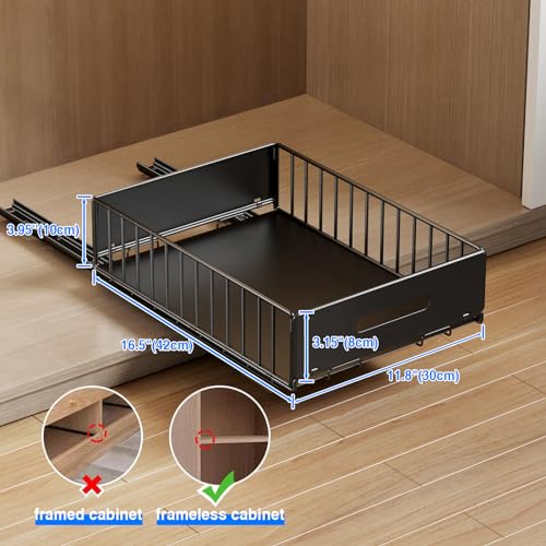 2-pack pull-out cabinet organizer for kitchen pantry and bathroom - image 4