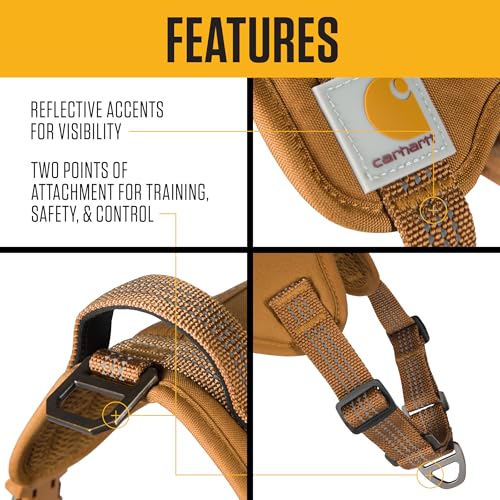 Carhartt Nylon Duck No Pull Dog Harness Carhartt Brown XL - Image 4