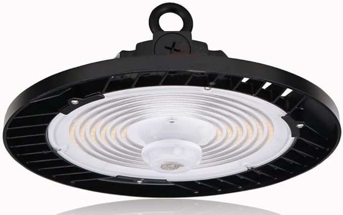 RuggedGrade 100W - Titan VI Series LED High Bay UFO with Motion Sensor - 16,500 Lumens - Color Selectable 3000K/4000K/5000K - Indoor LED Light - DLC 5.1 Premium