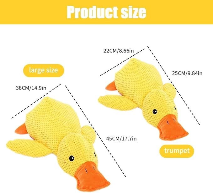 Duck Dog Toys,2026 New Calming Toy for Dogs,Dog Toys for Aggressive Chewers,Indestructible Toy for Large Small Dogs,Durable Stuffed Dog Puppy Toys (Pink, Large)