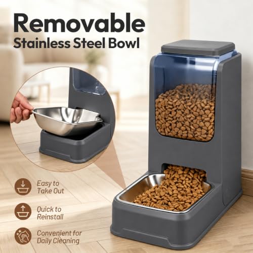 Automatic Cat Feeder and Water Dispenser Set with St - Image 6