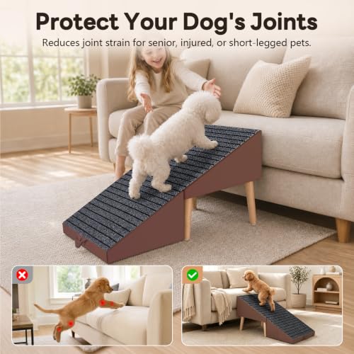 Dog Ramp Ottoman, 2-in-1 Foldable Ottoman Ramp for Couch - Image 3