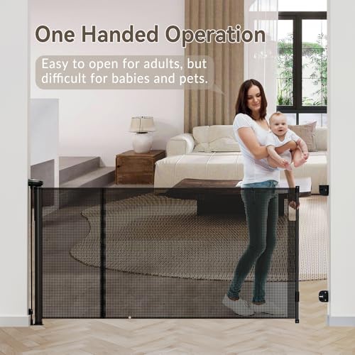 Uamector 138-Inch Extra Wide Retractable Baby Gate & Dog - Image 7