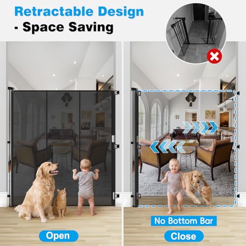 Reinforced 65" Extra Tall Pet Gate for Doorway | Pet Essentials - Image 5
