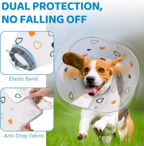 Elizabethan Dog Cone Collar to Stop Licking, Soft Neck Trim - Image 4