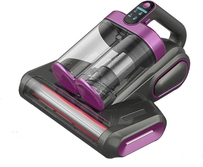 Bed Vacuum Cleaner,16Kpa Suction Double Cup Cordless Mattress Vacuum Cleaner with Ultrasonic and LED Display,18000 RPM/Min Brushroll,Cordless Vacuum for Pet Hair,Sofas,Blankets,Mattresses,etc.