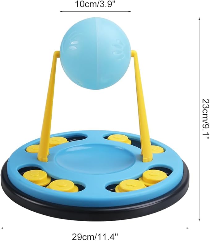 Dog Puzzle Feeder Toy,Puppy Food Treat Dispenser Toy with 12 Non-Slip Interactive Base for Training Mental Enrichment