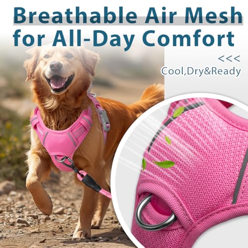 BARKBAY No Pull Dog Harness For Large Dogs,ID Tag Holder Dog Vest - Image 5