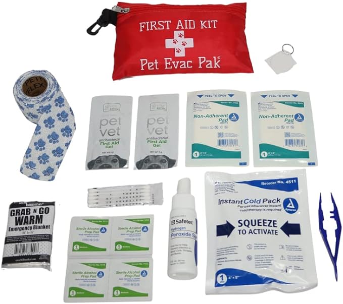 Pet Emergency Kit for Cats - in Cinch Bag