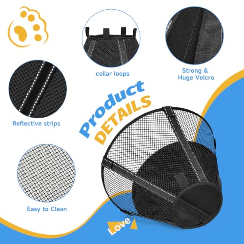 Mesh Dog Cone Collar Soft to Stop Licking Surgery Recovery - Image 7