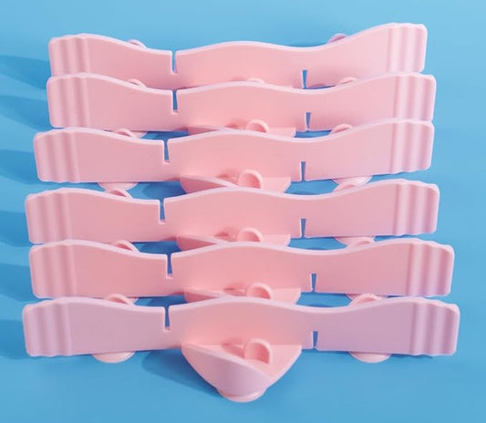 Silicone Dog Slow Feeder Bowl Insert with Suction Cups, Cuttable Food-Grade Lick Mat Divider Fits Stainless Steel Ceramic Glass Dog Bowls, Helps Slow Down Eating, Pink