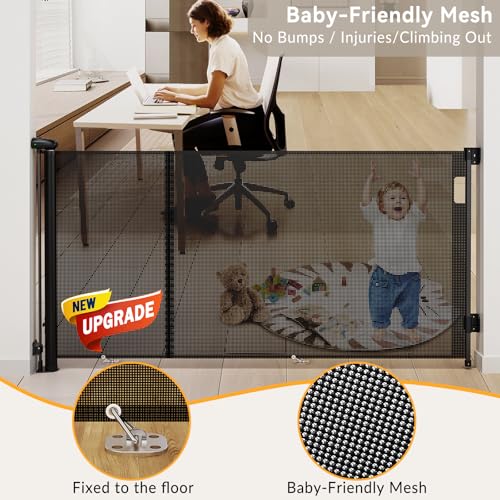 Uamector 138-Inch Extra Wide Retractable Baby Gate & Dog - Image 3
